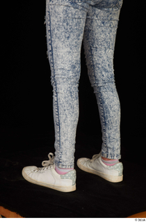 Isla blue jeans calf casual dressed white sneakers 0004.jpg